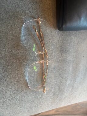 Rimless vintage diva gold hardware Glasses